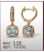 Серьги 1233с Серьги 1233с