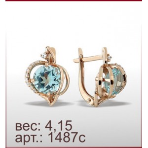 Серьги 1487с