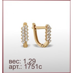 Серьги 1751с